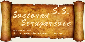 Svetorad Strugarević vizit kartica